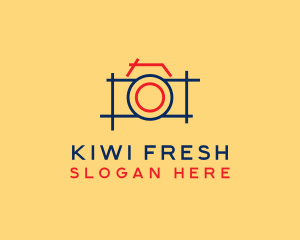 Minimal Photography Camera logo design