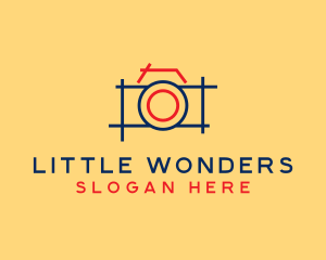 Minimal Photography Camera logo design