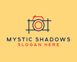 Minimal Photography Camera logo design