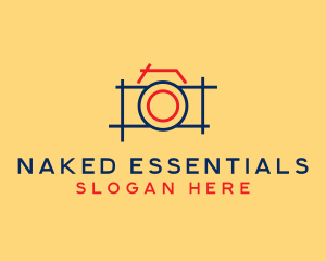 Minimal Photography Camera logo design