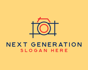 Minimal Photography Camera logo design