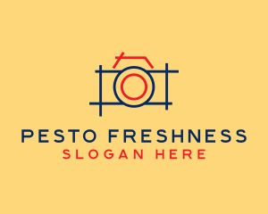 Minimal Photography Camera logo design