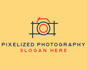 Minimal Photography Camera logo design