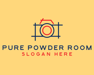 Minimal Photography Camera logo design