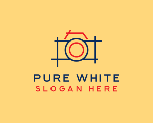 Minimal Photography Camera logo design