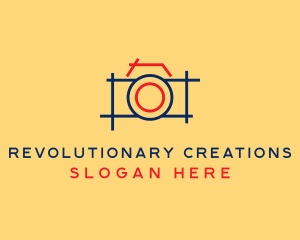 Minimal Photography Camera logo design