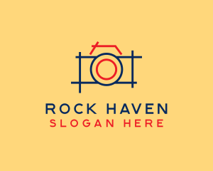 Minimal Photography Camera logo design