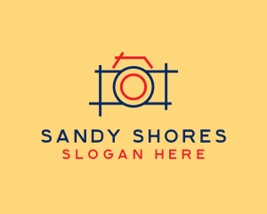 Minimal Photography Camera logo design