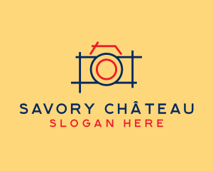 Minimal Photography Camera logo design