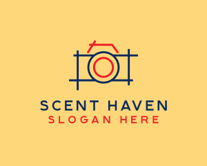 Minimal Photography Camera logo design