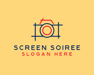 Minimal Photography Camera logo design