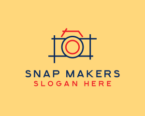 Minimal Photography Camera logo design