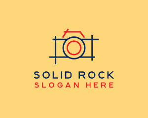 Minimal Photography Camera logo design