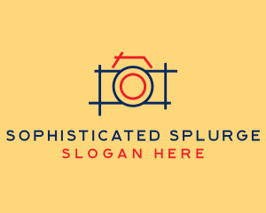 Minimal Photography Camera logo design