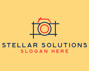 Minimal Photography Camera logo design