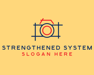 Minimal Photography Camera logo design