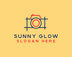 Minimal Photography Camera logo design