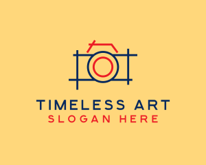 Minimal Photography Camera logo design