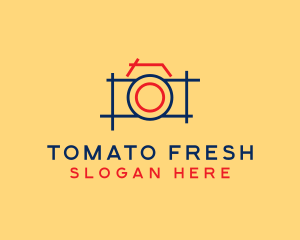 Minimal Photography Camera logo design