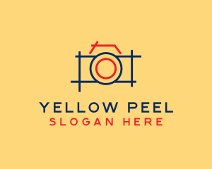 Minimal Photography Camera logo design