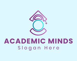 Purple Student Graduation logo design