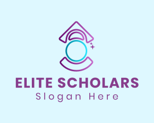 Purple Student Graduation logo design