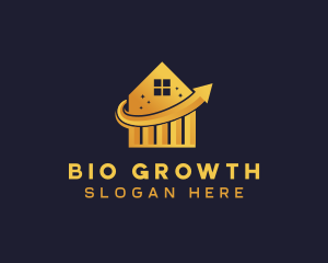 Insurance Statistics Growth logo design