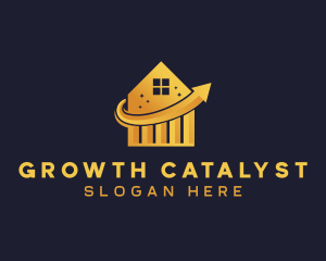 Insurance Statistics Growth logo design