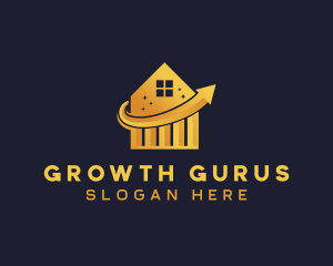 Insurance Statistics Growth logo design