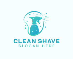 Shiny Cleaning Spray logo design