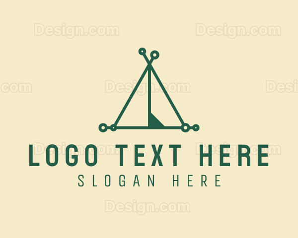 Outdoor Camping Tent Logo