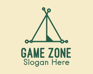 Green Camp Tent Logo