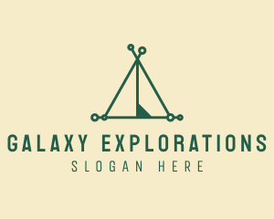 Outdoor Camping Tent logo design