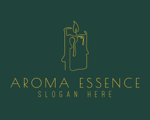 Relaxing Candle Scent logo design