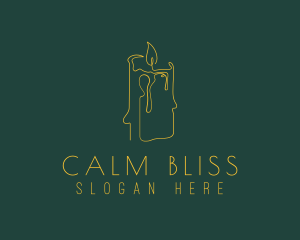 Relaxing Candle Scent logo design