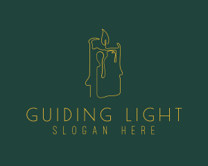 Relaxing Candle Scent logo design