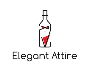 Alcohol Wine Bottle Suit logo