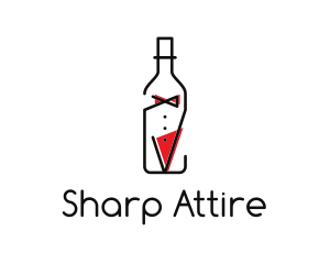 Alcohol Wine Bottle Suit logo