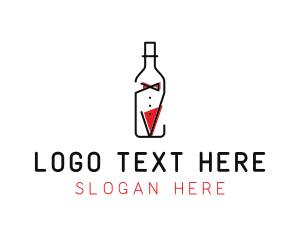 Alcohol Wine Bottle Suit logo