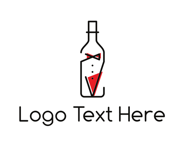 Red Tie logo example 4