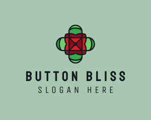 Stained Glass Cross logo design