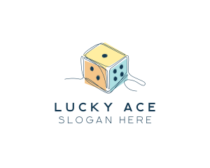 Minimalist Game Dice logo design