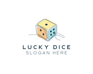 Minimalist Game Dice logo design