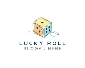 Minimalist Game Dice logo design