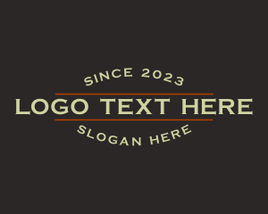 Hipster Classic Brand Business logo