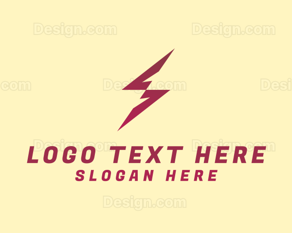 Electric Lightning Zigzag Logo