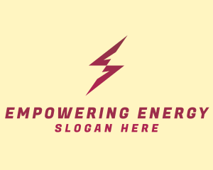 Electric Lightning Zigzag logo design