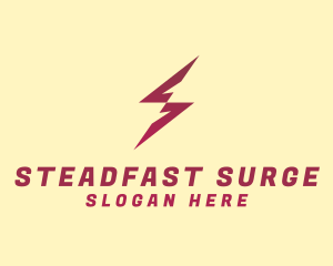 Electric Lightning Zigzag logo design