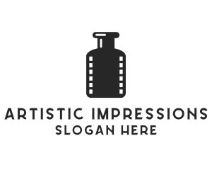 Film Ink Bottle logo design