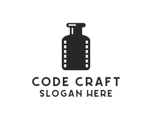 Film Ink Bottle logo design